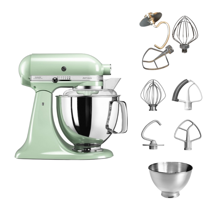 KitchenAid 4,8 L 5KSM175 Artisan Küchenmaschine Tschimmlover mit Tschimmhook Rührelementen