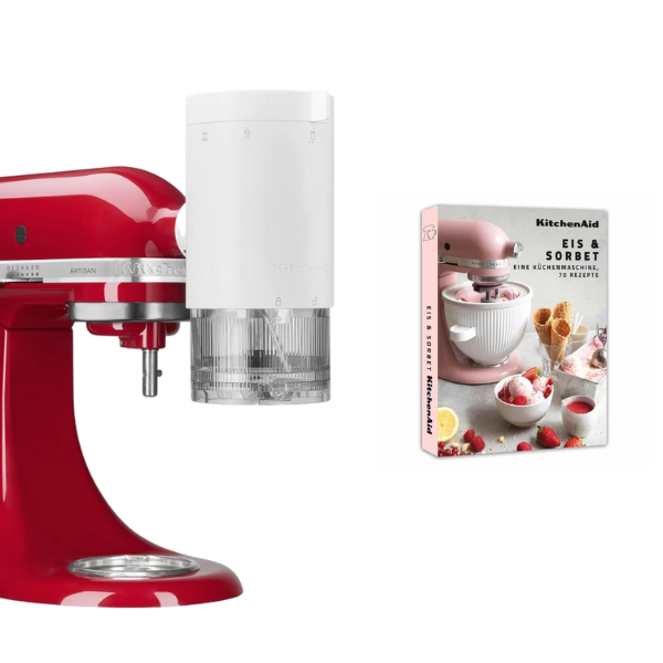 KitchenAid Shave Ice Vorsatz 5KSMSIA inkl Eis- und Sorbet-Rezeptbuch