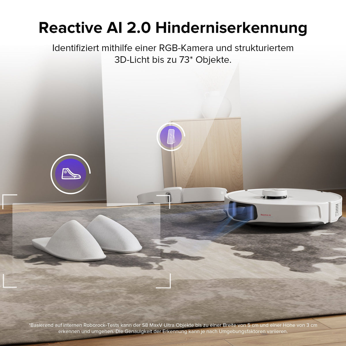 Roborock S8 MaxV Ultra Saugroboter mit 8-in-1 RockDock® Ultra