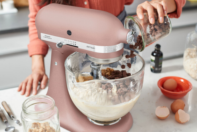 KitchenAid 4,8 L 5KSM185 Artisan Küchenmaschine Meatlover Metallfleischwolf 5KSMMGA Gr. 8