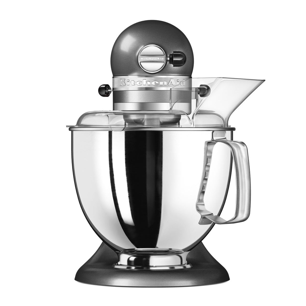 KitchenAid 4,8 L 5KSM175 Artisan Küchenmaschine Steellover mit Edelstahl-Werkzeugen