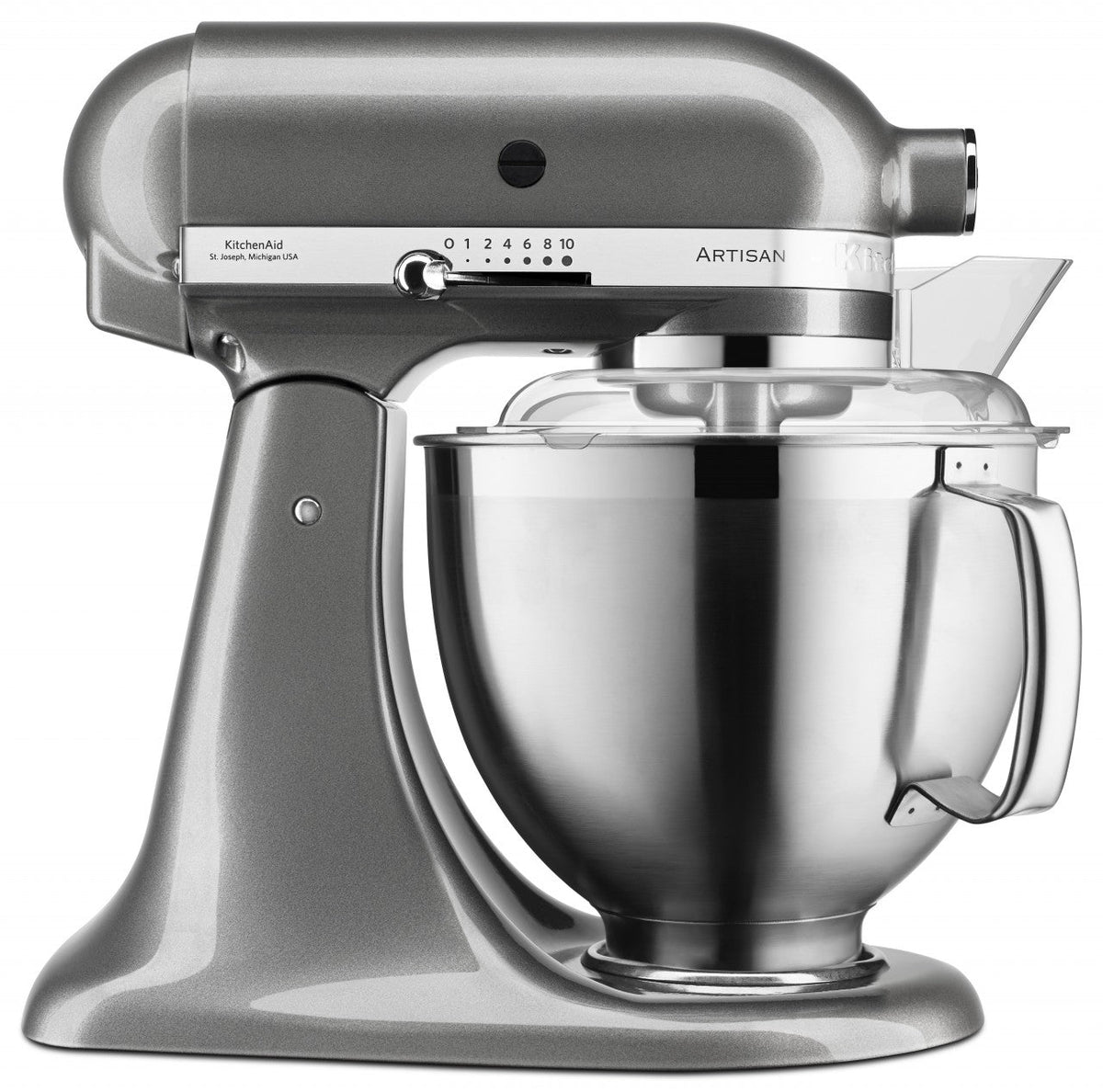 KitchenAid 4,8 L 5KSM185 Artisan Küchenmaschine Meatlover Metallfleischwolf 5KSMMGA Gr. 8