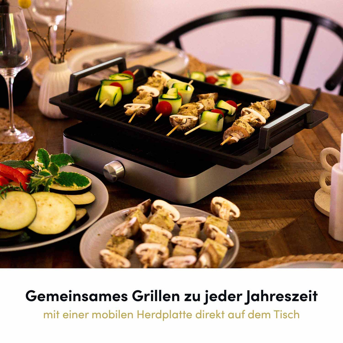 Aluguss Teppanyaki Grillplatte 41x24 cm
