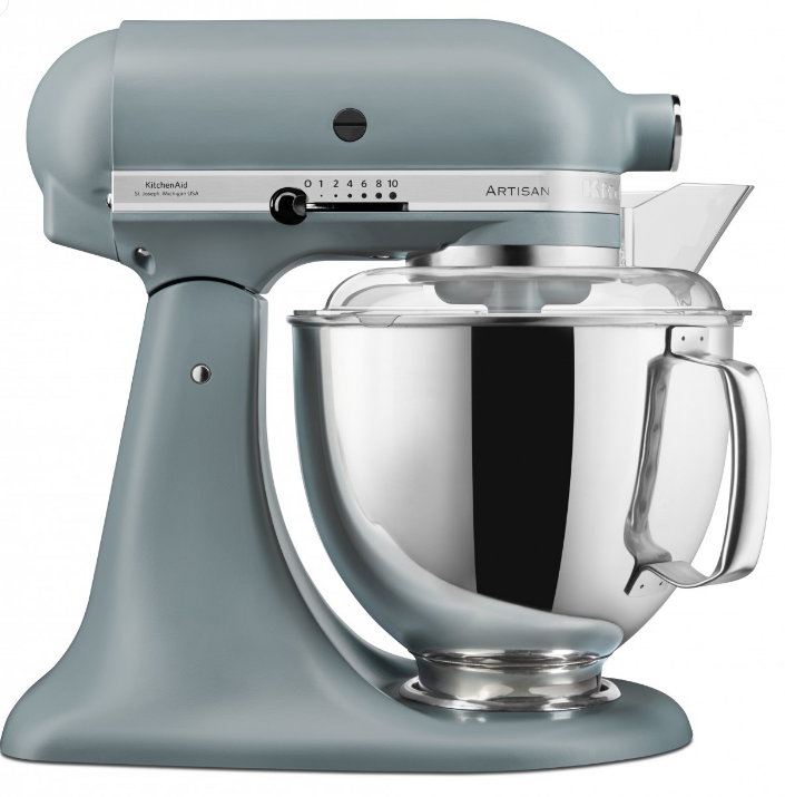 KitchenAid 4,8 L 5KSM175 Artisan Küchenmaschine Breadlover mit Messerschmidt Getreidemühlenvorsatz + Brotbackschüssel