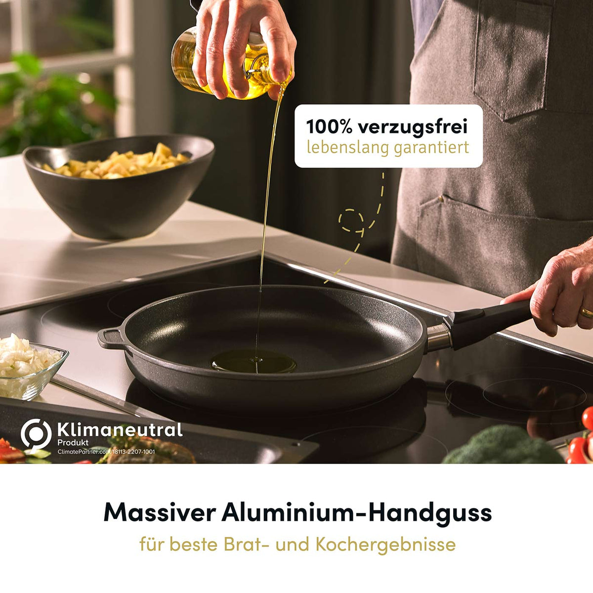Stieltopf I Stielkasserolle Ø 16 cm I Deckel optional